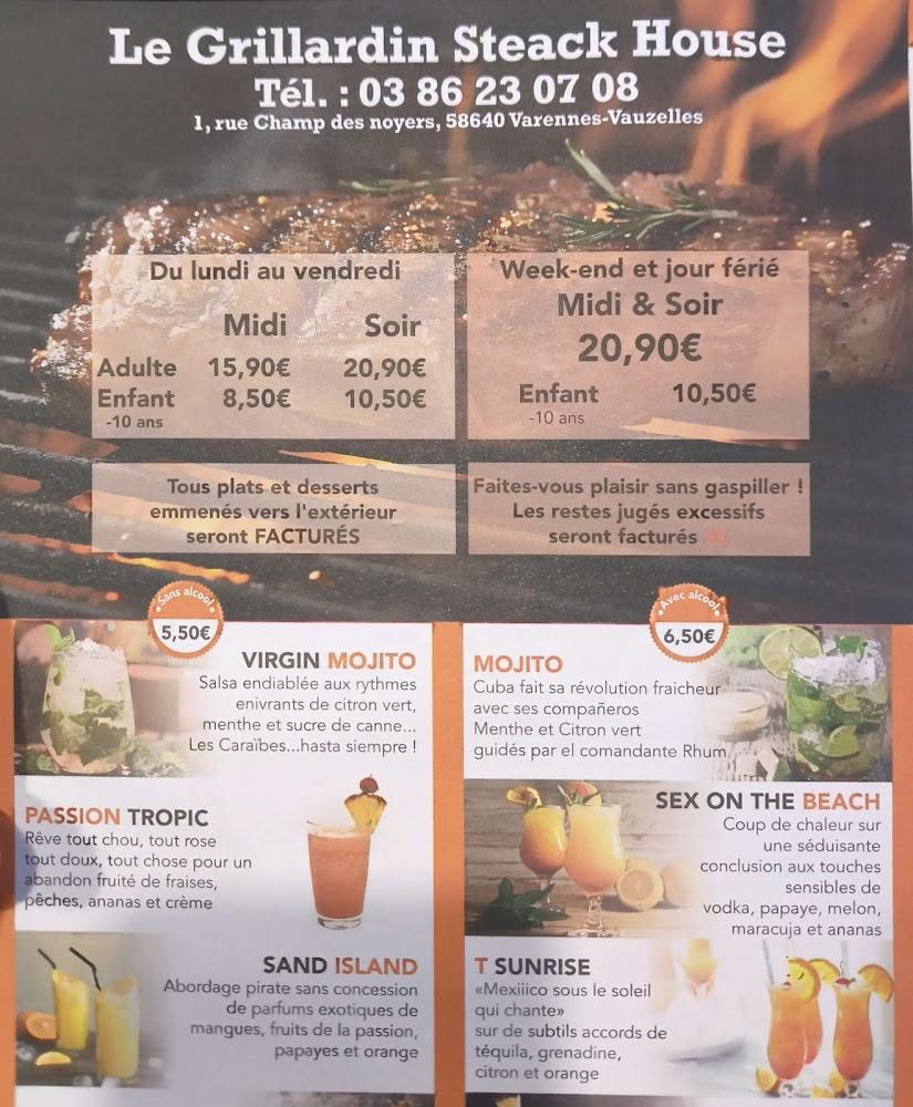 Le Grillardin - Steak House - Menu Image 2